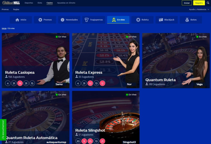 williamhill casino en vivo