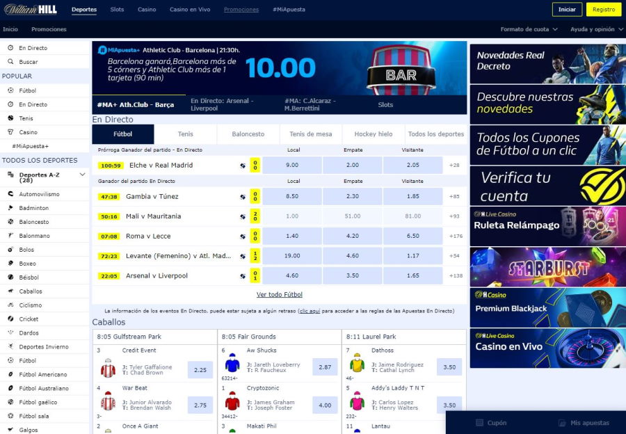 Revisión de William Hill | información sobre la casa apuestas